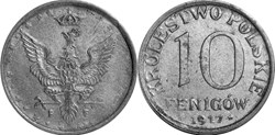 10 fenigów 1917 - 8 - second reverse - doubled die obverse 2