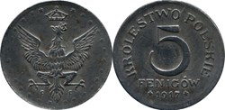 5 fenigów 1917 - 2 - new reverse