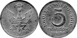 5 fenigów 1918 - 1
