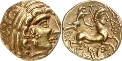 Statère Aulerques Diablintes à l'hippocampe
