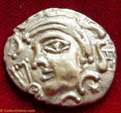 Drachme aux roues et au cheval androcéphale