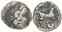 Quart de statère en argent à la lyre