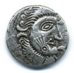 Statère à la lyre sur la joue