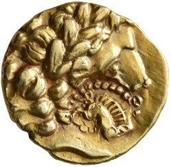Quart de statère au joug, contremarque