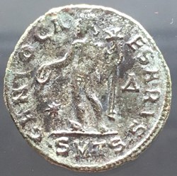 Follis de Maximin II Daia - GENIO CAESARIS / ETOILE / DELTA / SM.TS