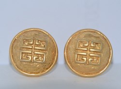 GIVENCHY - Boucles d'oreilles rondes logo