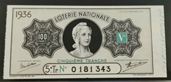Billet de Loterie Nationale