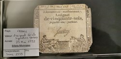Assignat 50 sols série 2393