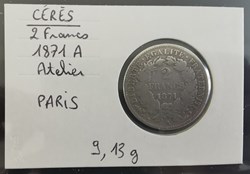 CERES 2 francs 1871 A