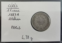 CERES 1 francs 1887 A