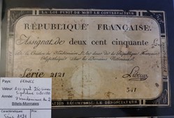 Assignat 250 livres série 2121