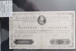 Assignat 60 livres face royale série 4982