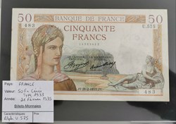 50 francs Cérès