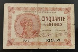 50 centimes Chambre de Commerce de Paris