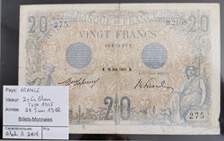 20 fr Bleu
