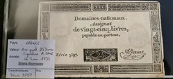 Assignat 25 livres série 3597