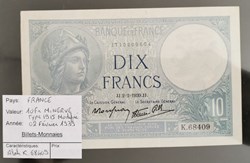 10 francs Minerve