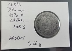 CERES 2 francs 1870 A