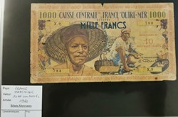10 NF sur 1000 francs MARTINIQUE 1960