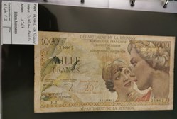 20 NF sur 1000 francs La Réunion