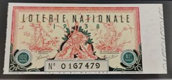 Billet de Loterie Nationale
