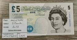 ANGLETERRE - 5 Pounds