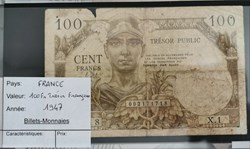 100 francs Trésor Français