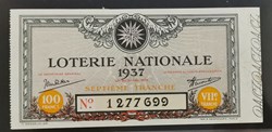 Billet de Loterie Nationale