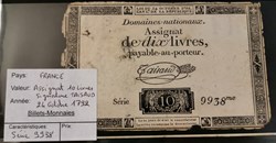 Assignat 10 livres série 9938