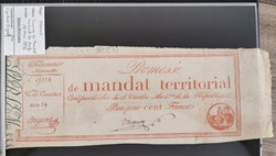 Mandat territorial 100 francs série 25338