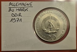 ALLEMAGNE 20 Mark - DDR - 1971