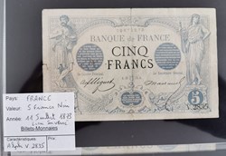 5 francs Noir