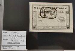 Mandat territorial 5 Francs 18-03-1796 Série 800