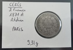 CERES 2 francs 1871 A