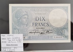 10 francs Minerve