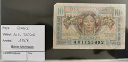 10 francs Trésor Français