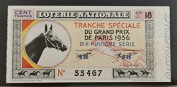 Billet de Loterie Nationale