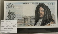 5000 francs Louis XIV 06-06-1959 REPRODUCTION