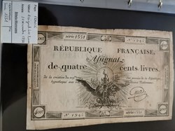 Assignat 400 livres série 1551