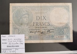 10 francs Minerve