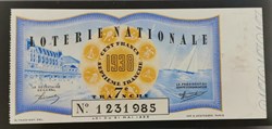 Billet de Loterie Nationale