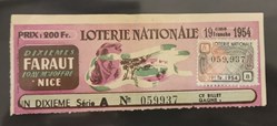 Billet de Loterie Nationale