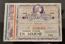 Billet de Loterie Nationale
