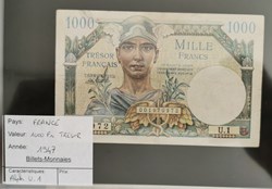 1000 francs Trésor