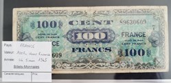 100 francs Verso France