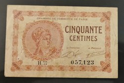 50 centimes Chambre de Commerce de Paris