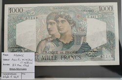 1000 francs Minerve et Hercule