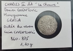 CHARLES II Denier QUENTOVIC 840-875