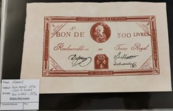 Bon 500 livres Armée catholique et royale