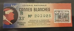 Billet de Loterie Nationale